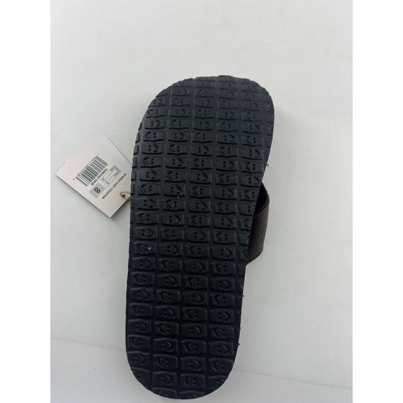 Sanuk Beer Cozy Mens Amputee Right Size 8 Flip Flop Sandal Dark Brown New - Picture 5 of 5